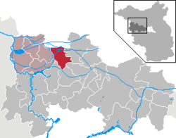 克莱森-格尔讷在哈弗尔兰县的位置