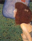 《蓝面纱的女孩》，约1902-03年