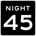 United States – Night time speed limit
