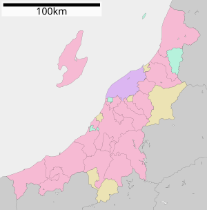 日本都道府縣內自治體位置圖/新潟縣在新潟縣的位置