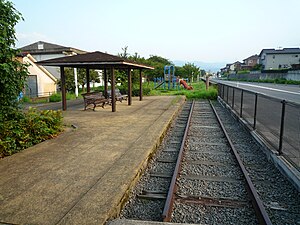 车站遗址变成了公园（2009年8月）
