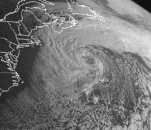 The Perfect Storm to the south of Nova Scotia