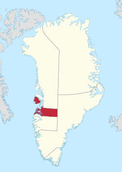 凯凯塔利克在格陵蘭的位置