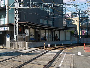 往岚山方向月台全景 （2017年3月25日启用）