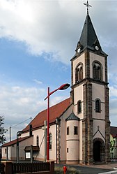 The church in Staffelfelden