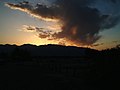 死亡谷日落的景色