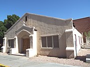 Tempe-The First United Methodist Church building known as the "Fireside building" was built c. 1947. It is located on Forrest Ave and is not part of the ASU Campus. The Building currently houses a food bank for ASU students known as "Pitchfork Pantry"