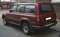 Toyota Land Cruiser (pre-facelift with lift-up tailgate)