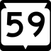 State Trunk Highway 59 marker