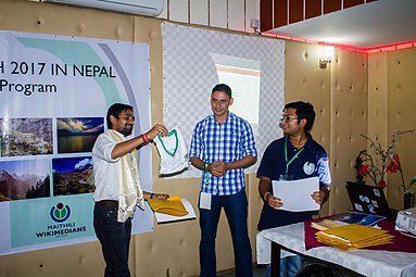 At WLE 2017 In Nepal Felicitation Program