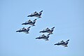 第八届珠海航展 中国空军八一飞行表演队 歼-10六机三角编队