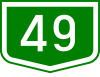 Main road 49 shield