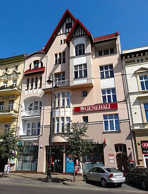 Fritz Weidner house at Gdańska street 34, Bydgoszcz