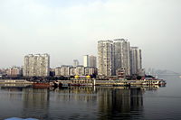 Hechuan downtown at meet of two rivers