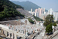 香港柴湾的坟墓（图为柴湾歌连臣角天主教圣十字架坟场）