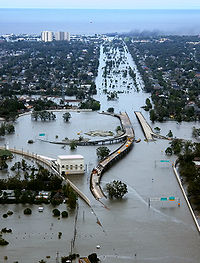 Damage from Hurricane Katrina