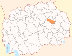Location of Municipality of Karbinci