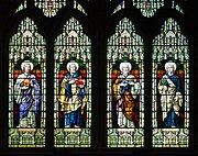 Stained glass in the East window of St Fachtna's Cathedral, Rosscarbery, Ireland (1907)