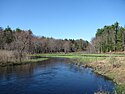 Salmon Brook looking downstream, Dunstable MA