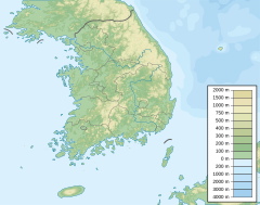 維利希利渡假村滑雪場在大韩民国的位置