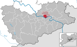 施塔特韦伦在萨克森施韦茨-东厄尔士山县的位置