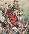 Image 11U.S. President Theodore Roosevelt introduces Taft as his crown prince: Puck magazine cover, 1906. (from Political cartoon)