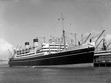 photo of large passenger liner