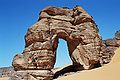 Rock arch in Tadrart Acacus