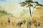 Bakufu troops near Mount Fuji in 1867