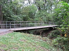 W&OD Trail Benjamin Banneker Park footbridge in 2017