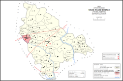 Map showing Naugirwa (#448) in Bhetua CD block