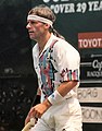 Björn Borg on the tennis court