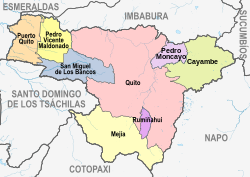 Cantons of Pichincha Province