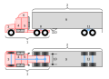 Semi-trailer truck