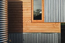 Contemporary use of corrugated galvanised iron in architecture (Australia)