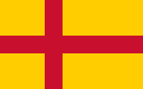 卡尔马联合的旗帜。其时法罗群岛为此联合的一部分。