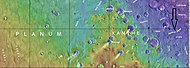 显示了叙帕尼司谷位置（箭头所指）及附近特征的地图。