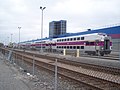 MBTA Hyundai-Rotem BTC (Blind Trailer Car) cars at Boston Engine Terminal