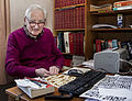 John Galbraith Graham, best known as crossword compiler Araucaria, chaplain and tutor 1949–1952.