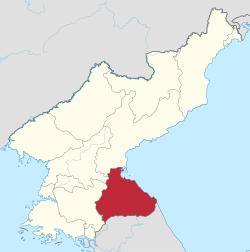 Location of Kangwon Province