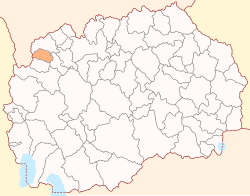 Location of Bogovinje Municipality