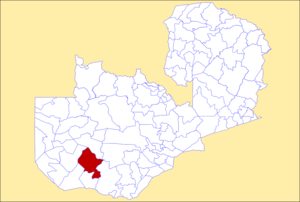 District location in Zambia