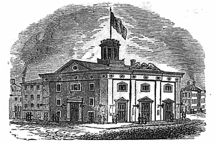 The National, designed by William Washburn, as it appeared ca.1838