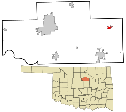 Location within Payne County and Oklahoma