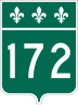 Route 172 marker