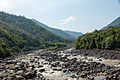 Rocks in the river.