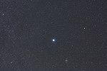 Sirius and M41 (lower right), M50 (upper left), and NGC 2360 (lower left)