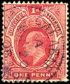 Southern Nigeria, 1 penny, 1907, used at Calabar