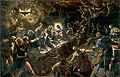 《最后的晚餐》，1592年－1594年，收藏于意大利威尼斯圣乔治马焦雷圣殿