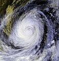 Typhoon Tip (14 October 1979) 2 days after reaching peak intensity.